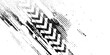 © Ismatil - Vector illustration of two dirty grunge Tire tracks fading into the horizon