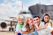 © BillionPhotos.com - Happy family passenger with kids in terminal