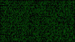 © ryzhi - A vibrant, high-contrast screen of electric green binary code pulsating against a deep black void. This dense digital tapestry represents the raw power of classical computing, hacking aesthetics, and