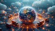© Saiyon - Enhancing supply chain resilience through global transport networks digital visualization logistics hub optimized environment