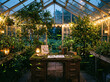 © 석진 송 - green house in the evening