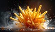 © Salim - A mouthwatering pile of golden fries explodes