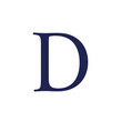 © AHMAD - Large navy blue letter D symbol.