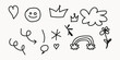 © mdamirhossan - A collection of whimsical hand drawn doodles and symbols