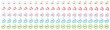 © Nuraisha elements - Complete circular progress ring chart from 1% to 100% in colorful segments. Flat design loading data interface elements. Vector illustration on white background.