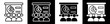 © Joniack - Project Icon In Flat Version On Black And White Background