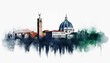 © MechaDesign - A stunning watercolor depiction celebrating Italy’s Liberation Day.