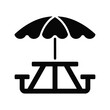 © MST MOMATAJ - Picnic table with umbrella for outdoor dining and relaxation