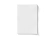 © sdecoret - Magazine cover isolated on transparent background. Cut out blank brochure mockup 3D rendering