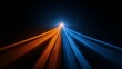 © TensorSpark - Abstract beams of blue and orange light converging toward a bright point, representing business digital transformation, technology convergence and strategic alignment.
