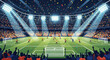© mirza - Dynamic Soccer Championship Celebration in a Full Stadium
