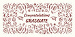 © Fatema - Graduation Theme doodle illustration set, hand drawn decoration icon. Vector graduation caps, diplomas, stars, laurel wreaths, books, ribbons, and confetti.