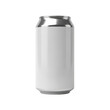 © Sheuli - A sleek and modern white can with a silver top and a minimalist design isolated on transparent background
