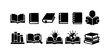 © BlaBla Car - Education, books solid icon set. Learning, reading, study icons solid collection