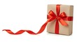 © Dipak - Christmas Gift Box with Red Ribbon Copy Space