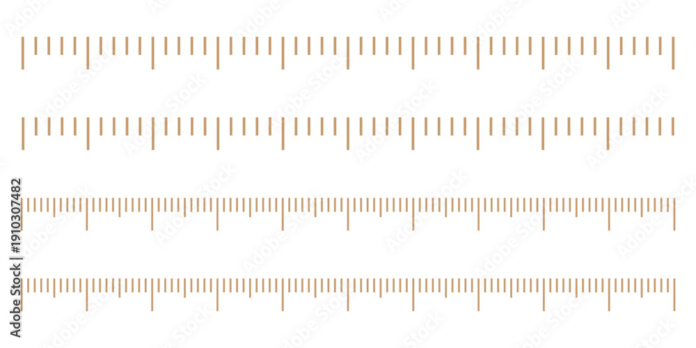 Set of measuring chart with 25cm and 30 centimeters. Collection of ...