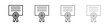 © Hestia - Qualification icon, thin line symbols. eps 10 vector
