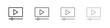 © Hestia - Video tutorial icon, thin line symbols. eps 10 vector