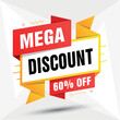 © Graphics Space - Mega Discount Sale Banner with 60 Off Promotion