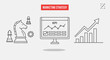 © ANAK - Marketing Strategy Icons on Computer Monitor.