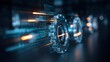 © PB Studio - illustration depicting agentic AI systems through dynamic programming code and synchronized digital gears, symbolizing autonomous intelligence and scalable business automation agentic, ai, artificial,