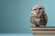 © Anna - Educational concept with owl and reading books