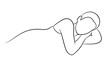 © Ziaul_Studio - Abstract one line drawing depicting a person embracing a heart shape