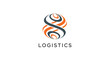 © Fauzia - Modern Logistics Logo Featuring Abstract Form And Dynamic Composition For Brand Identity