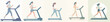 © Fajar - Vector Illustration of a Woman Running on a Treadmill