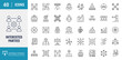 © Control New - Interested parties line icon set. Interested parties line icon set. Outline icon set. Vector illustration with editable stroke