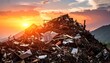 © Hanasta - Scrap Metal Mountain at Sunset