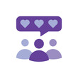 © fahmi - Customer review and social community heart feedback icon