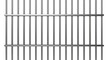 © Olga Ко - Realistic metal prison bars isolated on transparent background, silver steel jail cell gate texture overlay.