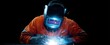 © ckybe - the skilled worker expertly welding shiny steel parts while wearing essential protective gear