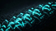 © Basia - Macro: Extreme Macro Glowing Fiber Optic Smart Fabric Weave Future Textile Technology Wearable Tech Material Science