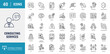 © Control New - Consulting Services icon set. Outline icon set. Vector illustration with editable stroke