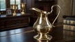 © hid - Polished Brass Ewer with Ornate Design