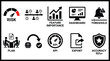 © shammiCRATION - Business strategy and risk management icons set for dashboard and analytics