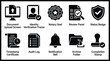 © shammiCRATION - Document verification icons set