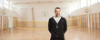 © Ljupco Smokovski - PE teacher posing in a gymnasium
