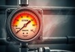 © Paul - Critical industrial gauge showing extreme temperature and pressure, warning of imminent system failure and dangerous overheating conditions, system, emergency, indicator