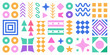 © Kabita - Colorful geometric shapes and patterns arranged in a repeating playful design