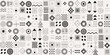 © Kabita - Abstract geometric pattern with repeating shapes and monochrome tones