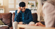 © WesJVR/peopleimages.com - Clipboard, conversation and therapist with man in office with checklist for mental health evaluation. Coach, patient information and psychologist with person for support of stress, ptsd or anxiety.