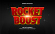 © AlzamAmani - Rocket Boost Editable Text Effect - Cosmic Neon Typography for Space and Fantasy Design