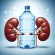 © kha - Water is essential for healthy kidneys. It helps filter waste, maintain fluid balance, and reduce the risk of kidney stones. Staying well hydrated supports optimal kidney function and overall health.