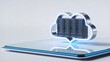 © jahidsuniverse - Modern Cloud Computing Servers on Glowing Digital Tablet for Secure Data Storage and IT Solutions