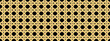 © Mariia - Seamless bamboo weave lattice pattern on black background. Geometric rattan basket texture for furniture, basket and interior design projects. Wicker rattan seamless pattern in beige.