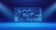 © rusdi - Futuristic Data Analysis Dashboard