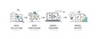 © Valentyna - Machine learning workflow overview. A calm editorial scene showing a simplified pipeline from data input to model output, connected by clean